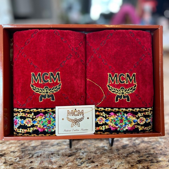 MCM set of two hand towels. NIB - Picture 2 of 9